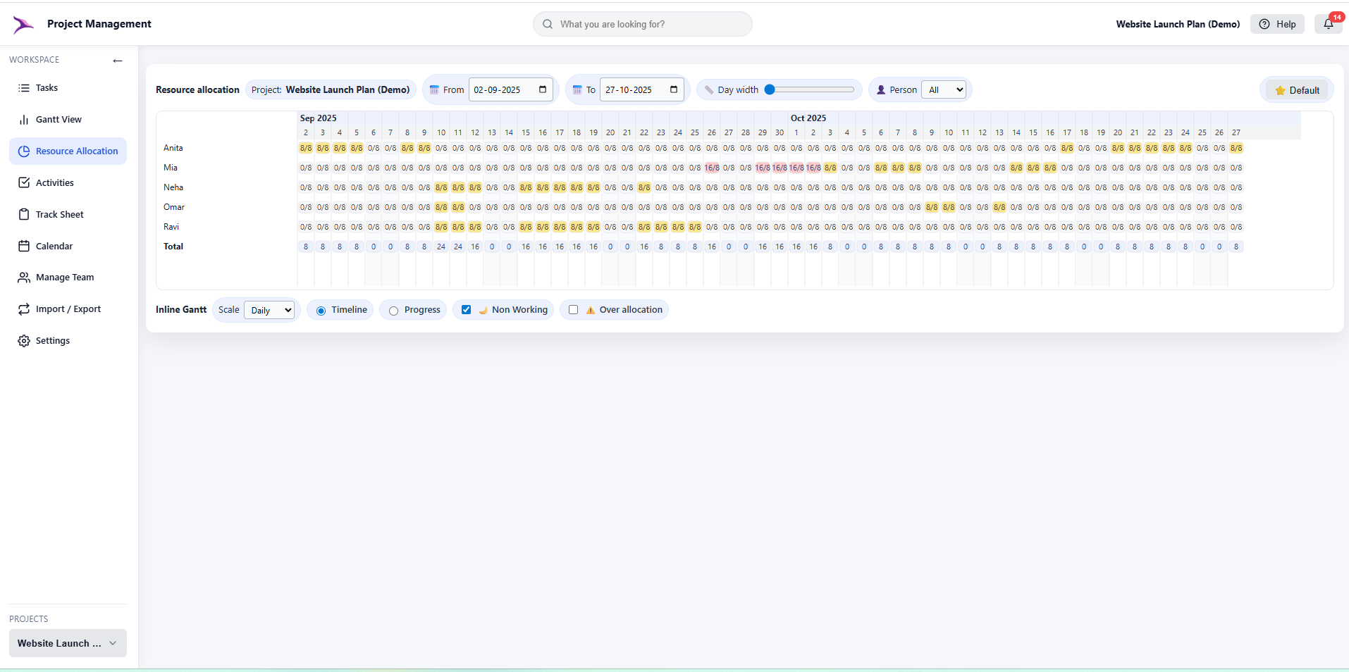 Project Management screenshot 4