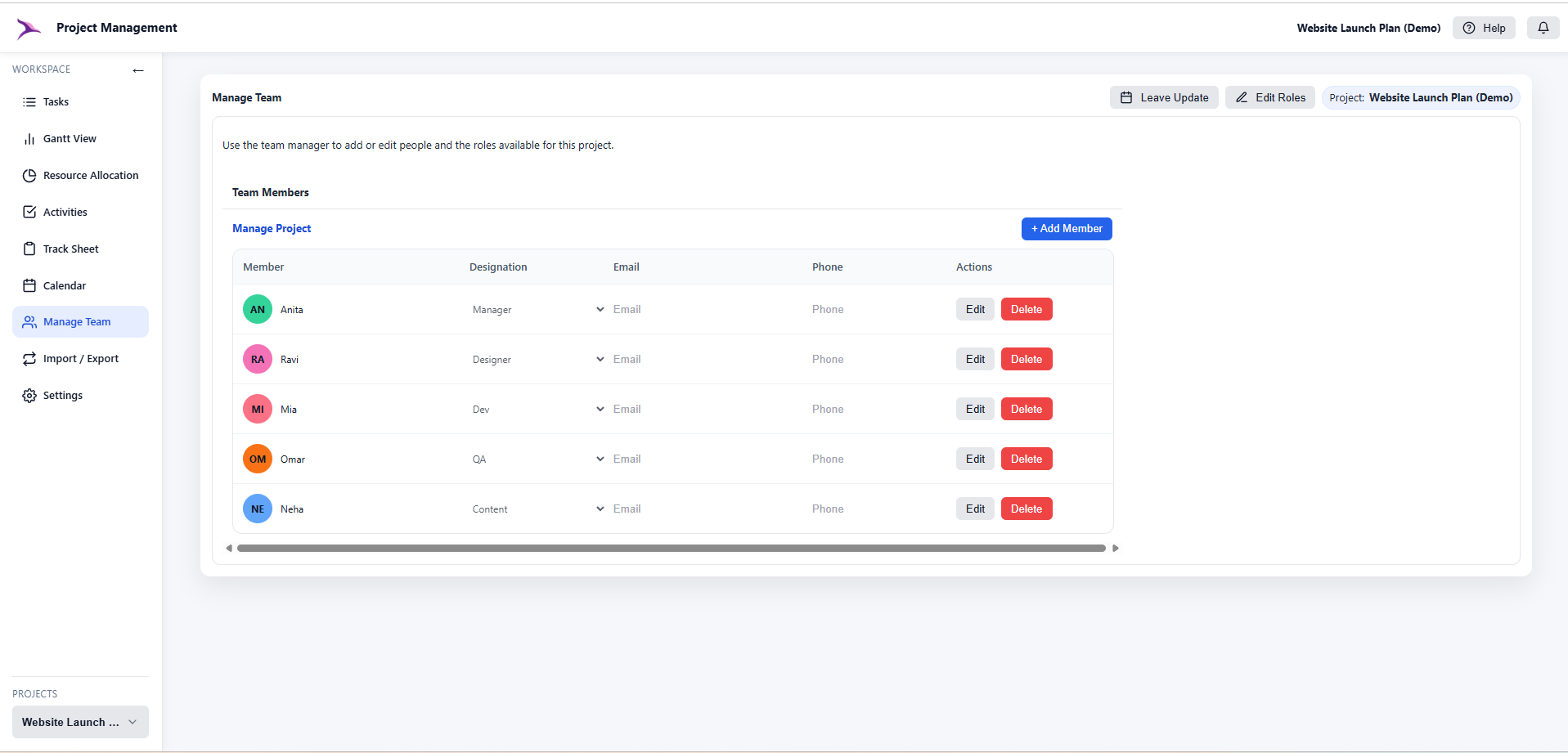 Project Management screenshot 7